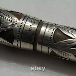 Vintage Watermans Fountain Pen 452 Sterling Silver Overlay