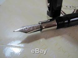 Visconti Opera Black Wall St Prototype fountain pen Fine 14kt Au nib MIB