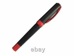 Visconti Opera Metal Monza Black/Red Medium Fountain Pen (#738ST01)