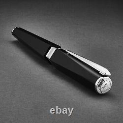 Visconti'Pentagon' Black Medium Nib Fountain Pen KP14-01-FPM