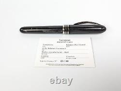 Visconti Saturno Black Pearl Limited Edition Medium Fountain Pen #3/118 Rare