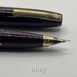 Vtg LOT 6 Sheaffer White Dot Fountain Pen Black Waterman Ballpoint Bradley