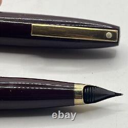 Vtg LOT 6 Sheaffer White Dot Fountain Pen Black Waterman Ballpoint Bradley