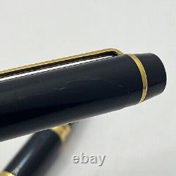 Vtg LOT 6 Sheaffer White Dot Fountain Pen Black Waterman Ballpoint Bradley