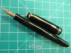 Vtg Montblanc 244 G Fountain Pen 14K Gold Nib Semi Flex vintage 1950s GT