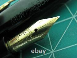 Vtg Montblanc 244 G Fountain Pen 14K Gold Nib Semi Flex vintage 1950s GT