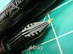 Vtg Montblanc 244 G Fountain Pen 14K Gold Nib Semi Flex vintage 1950s GT