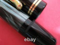 Vtg Pelikan 100n Fountain Pen VERY CLEAN! 14k. 585 Gold Nib New Piston Green