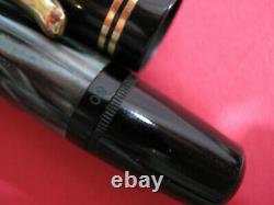 Vtg Pelikan 100n Fountain Pen VERY CLEAN! 14k. 585 Gold Nib New Piston Green