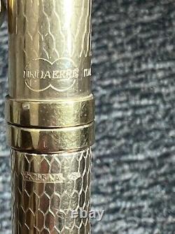 Vtg Unoaerre Italian 18K Solid Gold Fountain Pen w 18K nib 57g
