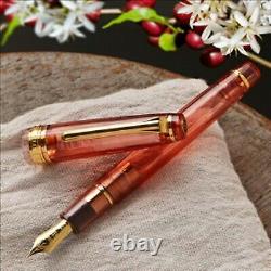 WANCHER x SAILOR Professional Gear Fountain Pen 14K MF Coffee burgundy