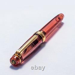 WANCHER x SAILOR Professional Gear Fountain Pen 14K MF Coffee burgundy