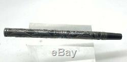 WATERMAN 412 1/2 SECRETARY Sterling Silver Filigree Overlay Fountain Pen with Clip