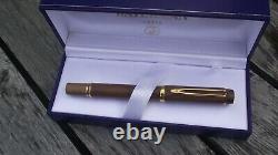 WATERMAN Ideal Le Man 100 Olive Wood -Fountain Pen-18K GOLD NIB-NEW (NOS) BOX