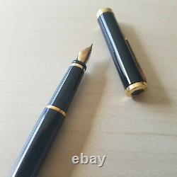 WATERMAN PREFACE FOUNTAIN PEN Black & Gold Nib Paris EF 18K-750