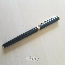 WATERMAN PREFACE FOUNTAIN PEN Black & Gold Nib Paris EF 18K-750