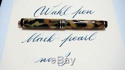 Wahl Pen, Ring Top, Black&pearl, Full Flex, No 3,14k Medium Nib, Made In USA