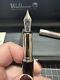 Waldmann Tuscany Fountain Pen In Black Lacquer With Sterling Silver, Broad Nib