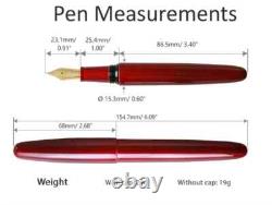 Wancher Dream Fountain Pen Aizu Urushi Tamamushi-nuri Calligraphy Lacquer EF