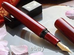 Wancher Dream Fountain Pen Aizu Urushi Tamamushi-nuri Calligraphy Lacquer Pe