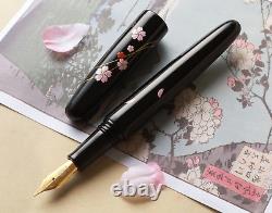 Wancher Dream Fountain Pen Echizen Urushi Sakura Zukiyo Calligraphy Pen