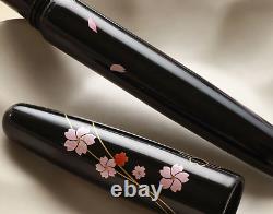 Wancher Dream Fountain Pen Echizen Urushi Sakura Zukiyo Calligraphy Pen