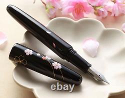 Wancher Dream Fountain Pen Echizen Urushi Sakura Zukiyo Calligraphy Pen