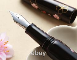 Wancher Dream Fountain Pen Echizen Urushi Sakura Zukiyo Calligraphy Pen