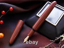 Wancher Dream Fountain Pen TRUE EBONITE SAND RED, Calligraphy Pen