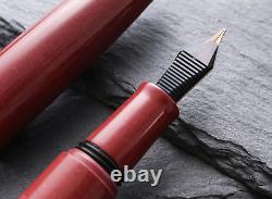 Wancher Dream Fountain Pen TRUE EBONITE SAND RED, Calligraphy Pen