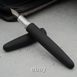 Wancher Dream Pen Aluminium Black Matte Sandblasted Body JOWO #6 Fountain Pen