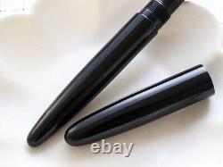 Wancher Dream Pen Ebonite Fountain Pen Timeless Silk Black F Nib NEW