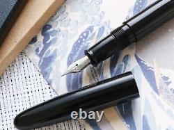 Wancher Dream Pen Ebonite Fountain Pen Timeless Silk Black F Nib NEW