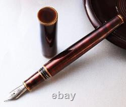 Wancher Fountain Pen Sekai Byakudan-nuri Calligraphy Lacquer Pen