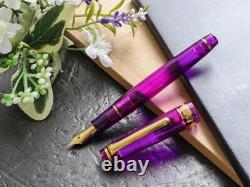 Wancher×Sailor Professional Gear Slim 14K Lavender Fountain Pen F Nib Japan New