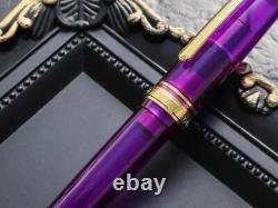 Wancher×Sailor Professional Gear Slim 14K Lavender Fountain Pen F Nib Japan New