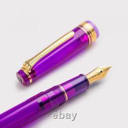 Wancher×Sailor Professional Gear Slim 14K Lavender Fountain Pen F Nib Japan New