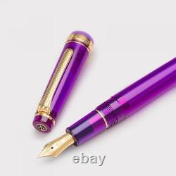 Wancher×Sailor Professional Gear Slim 14K Lavender Fountain Pen F Nib Japan New