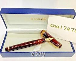 WancherxSailor Limited Fountain Pen Professional Gear Transparent Mocha Brown