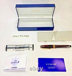 WancherxSailor Limited Fountain Pen Professional Gear Transparent Mocha Brown