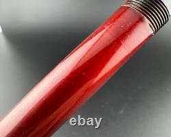 Warranted Lacquered Eyedropper Fountain Pen 14K Gold Fine Nib Serviced