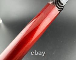 Warranted Lacquered Eyedropper Fountain Pen 14K Gold Fine Nib Serviced