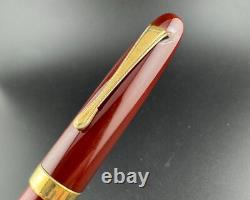 Warranted Lacquered Eyedropper Fountain Pen 14K Gold Fine Nib Serviced