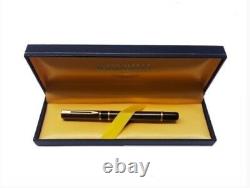 Waterman 18234-3 Black & Gold Fountain Pen Paris (New!)