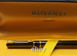 Waterman 18234-3 Black & Gold Fountain Pen Paris (New!)