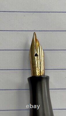 Waterman 52 Black Fountain Pen 14k FULL FLEX Nib Restored, VIDEO