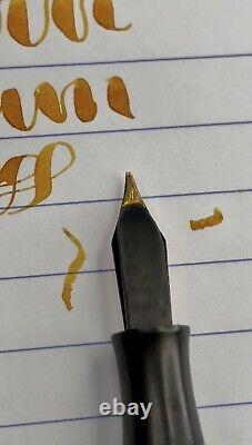 Waterman 52 Black Fountain Pen 14k FULL FLEX Nib Restored, VIDEO