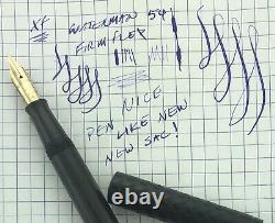 Waterman # 54 Ideal Fountain Pen Fine/Firm Flex Control Nib Very Lightly Used