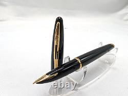 Waterman Carene Black Sea with GT Fountain Pen 18K-750 M Gold Nib+converter