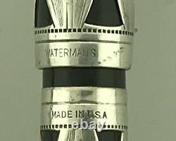 Waterman Deco c. 1934 Sterling 403 Fountain Pen & Pencil New Sac